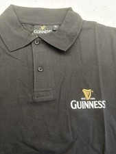 A New Guinness Black Polo Shirt (XL) Guinness On Front And Reverse