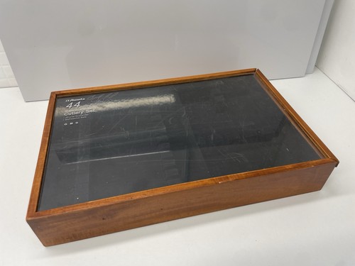 Old wooden cutlery storage - cutlery, box