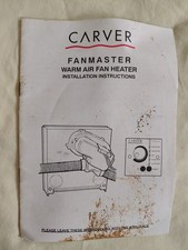Carver Fanmaster Warm Air Fan