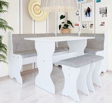 Corner Dining Set THOMAS Kitchen Furniture Table Left Right Bench Multicoloured