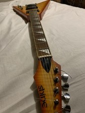 Shine Electric Guitar Flying V In Orange Sunburst