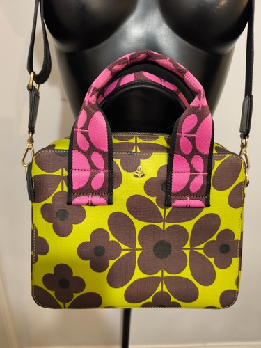 Orla kiely leather chartreuse - kiely,