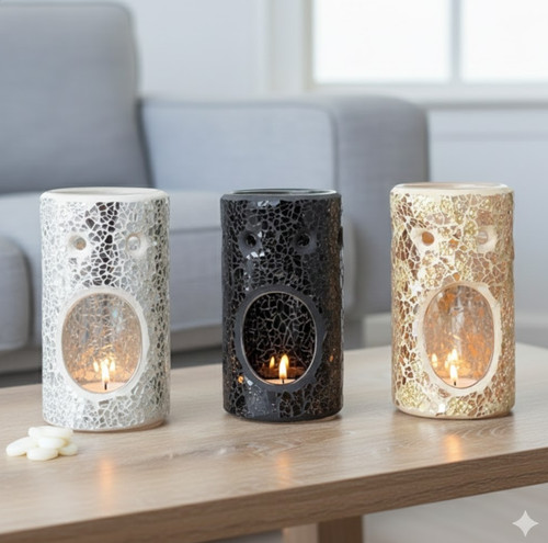 Pillar crackle glass - pillar,
