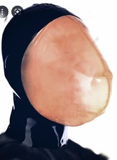 Latex Gummi Rubber Hood/mask  plain hood with zip pick size and Colour