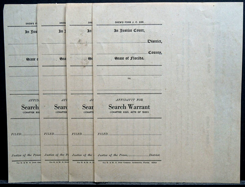 Lot vintage blank - lot, florida