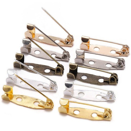 100x brooch backs beads pins - backs,