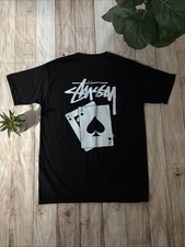 Black Stussy Poker Print Black