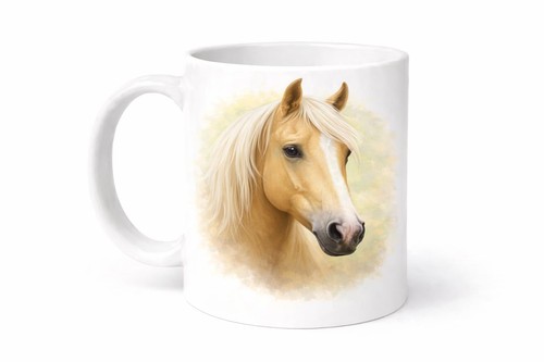 Palomino horse mug - palomino, crew