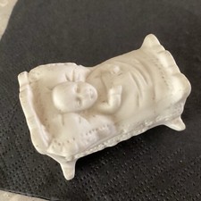 Antique Bisque Cake Decoration christening 