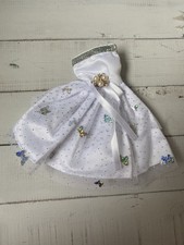 Barbie Sindy Doll White Princess Fairy Party Wedding Bridesmaid Dress Outfit A1