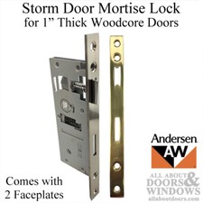Andersen Storm Door Mortise Lock For One Inch Thick Woodcore Doors