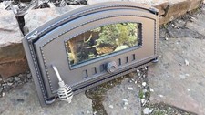 Cast Iron pizza oven door with