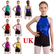 UK Girls Sequins Gymnastics