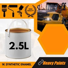 Hanix Digger Orange Excavator Paint High Endurance Enamel Paint 2.5 Litre Tin