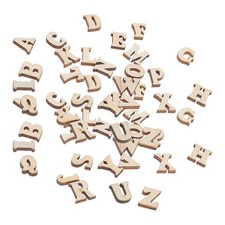  416pcs Wooden Letters 0.59 Inch Wood Alphabets for Crafts Unfinished Wood