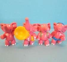PINK ELEPHANT Series COMPLETE 25451 25452 25453 25454 SCHLEICH 1990 Elephant