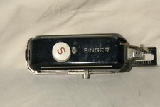 Singer Sewing Machine Button Hole Attachment  VINTAGE Hand Held with Case