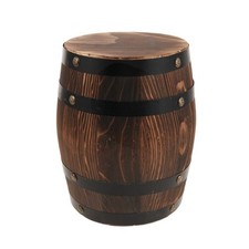  Vintage Wooden Stool: Wine