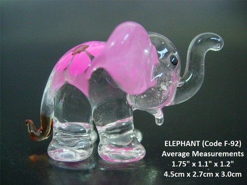 Beautiful glass elephant - glass,