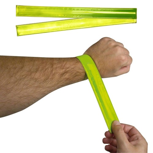 Yellow reflective safety arm - yellow,
