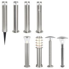 Modern LED Bollard Garden Lamp Post Stainless Steel Outdoor Pathway Drive Light