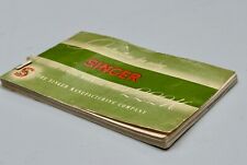 Singer sewing machine original instruction book for Singer 222k and 222k Red S