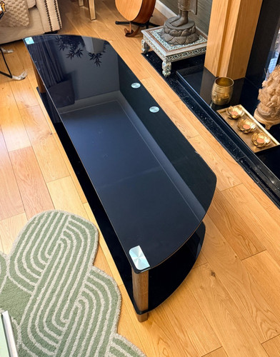 Black gloss curved glass - curved,