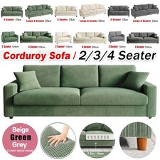 3/4 Seater Corduroy Sofa Jumbo