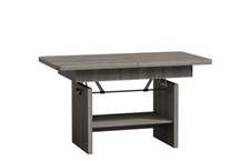 Extendable Coffee Table 116-156cm PVC Veneer New Modern JANEK