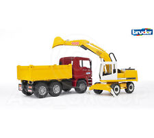 Bruder Toys 02751 Pro MAN TGA CONSTRUCTION TRUCK WITH LIEBHERR EXCAVATOR 1:16