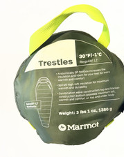 Marmot Trestles 30° Sleeping Bag Size Regular 6' Left Zipper New Read