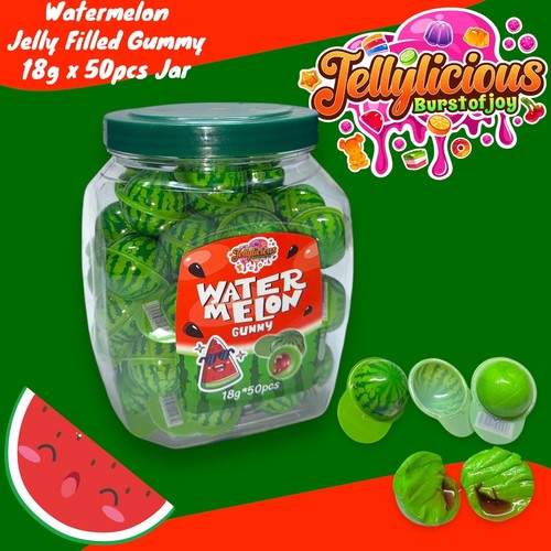 Jelly filled gummy fruit - gummy, |