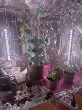 Hydroponic Tower 5-Tier Plant Growing System for Vegetables, Herbs, Fruits