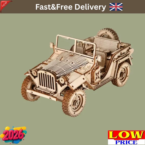 Army jeep wooden - army, 3d