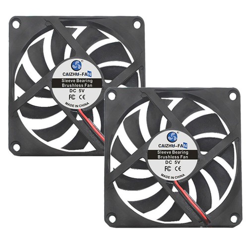 2pin brushless fan 8cm - 2x,