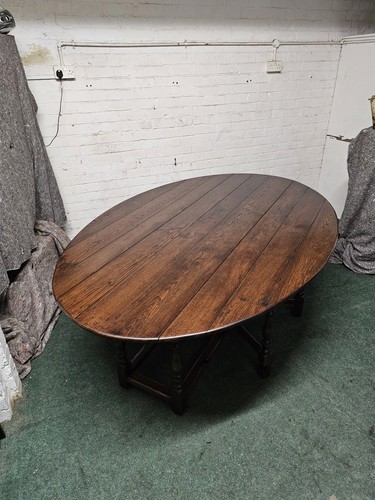 Antique style oak wake table - oak,