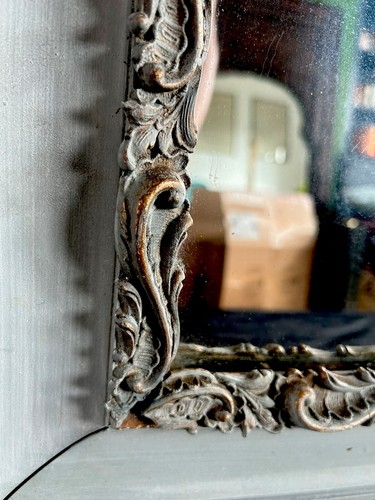Vintage painted mirror - painted,