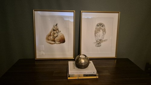 Pair fine art prints of - of,