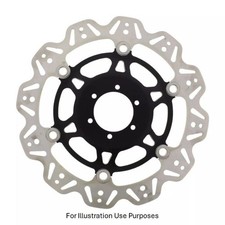 EBC Float Vee Rotor Front Black Hub Front Left for Honda VFR 400 R NC30 1989-92