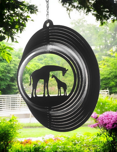 Giraffe wind spinner - giraffe,