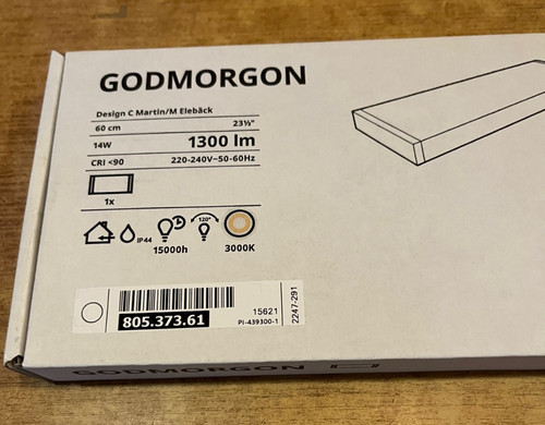 Ikea godmorgon led 60cm - godmorgon,