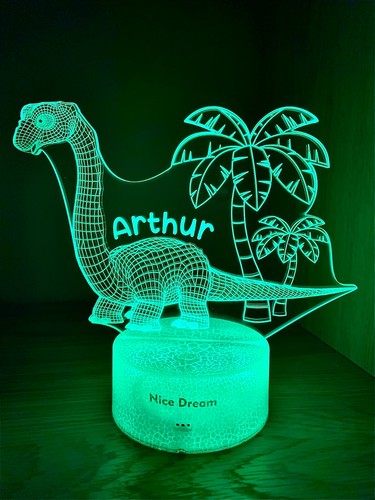 Personalised dinosaur lights - dinosaur,