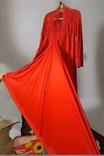 Olga Bodysilk 9297 Vintage Peignoir Negligee Set Two Piece