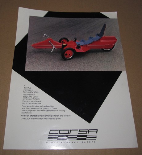 Corsa human power racer trike - human,
