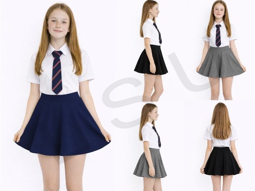 Girls jersey school skirts - girls,