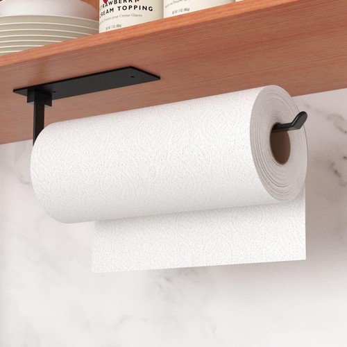 Black kitchen roll - roll, holder