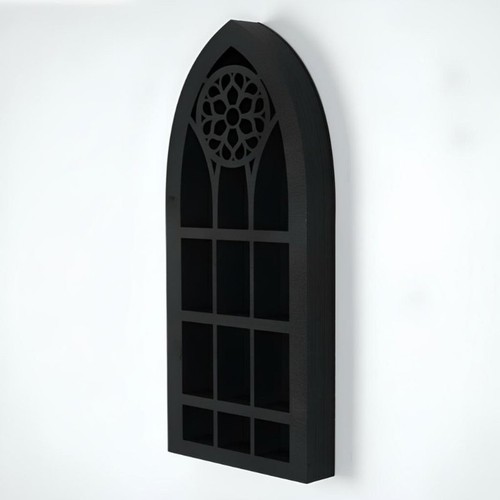 Wall decor display shelf black - shelf,