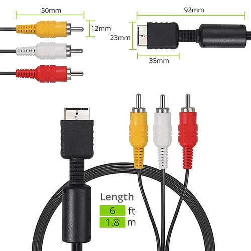 Rca cable for ps1 ps2 - rca,