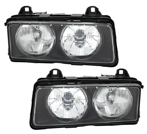 Headlights black clear glass - headlights,