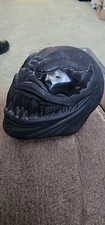 Black Obsidian Crystal Venom Skull Carving 535g 10cm X 7cm
